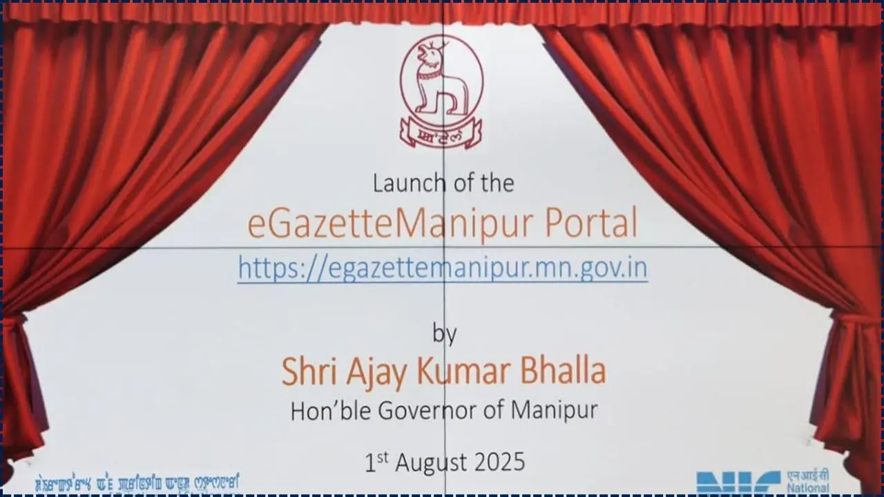 Use the Manipur eGazette Portal