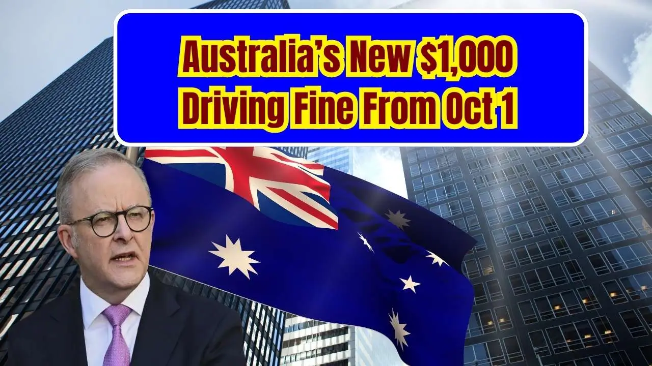 Australia’s New $1,000 Driving Fine From Oct 1