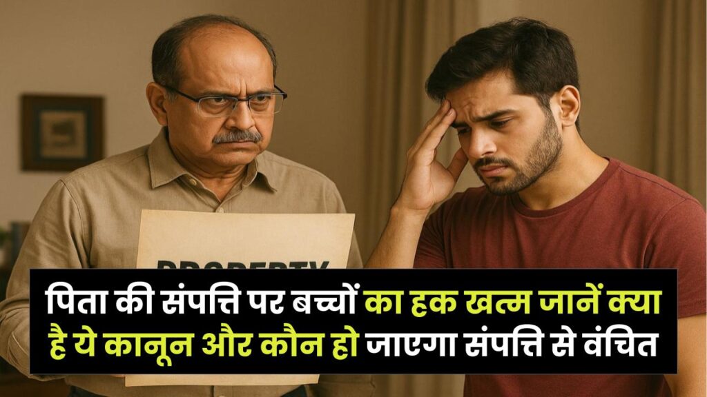 पिता की संपत्ति पर बच्चों का हक खत्म! जानें क्या है ये कानून और कौन हो जाएगा संपत्ति से वंचित 1 पिता की संपत्ति पर बच्चों का हक खत्म! जानें क्या है ये कानून और कौन हो जाएगा संपत्ति से वंचित