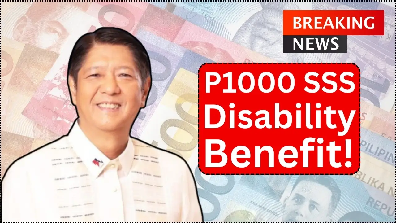 P1000 SSS Disability Benefit in October 2025